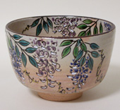 藤の花の茶碗